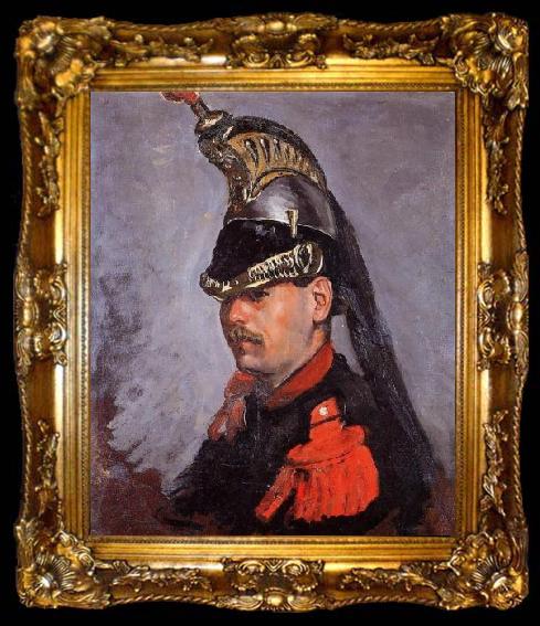 framed  Frederic Bazille Portrait of Alphonse Tissie, ta009-2